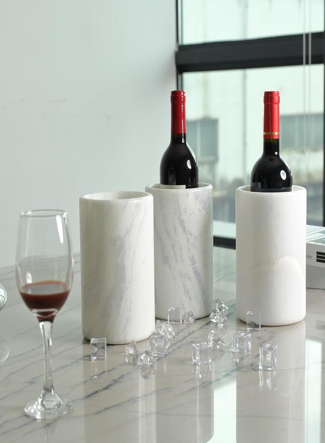 BCS Marble Wine Bottle Chiller - Versatile Wine Chillers for Bottles - Applicable to Kitchen Utensil Holder/Makeup Brush Holder/Pen Holder for desk That Also Serves as Lamp Shade - Image 2